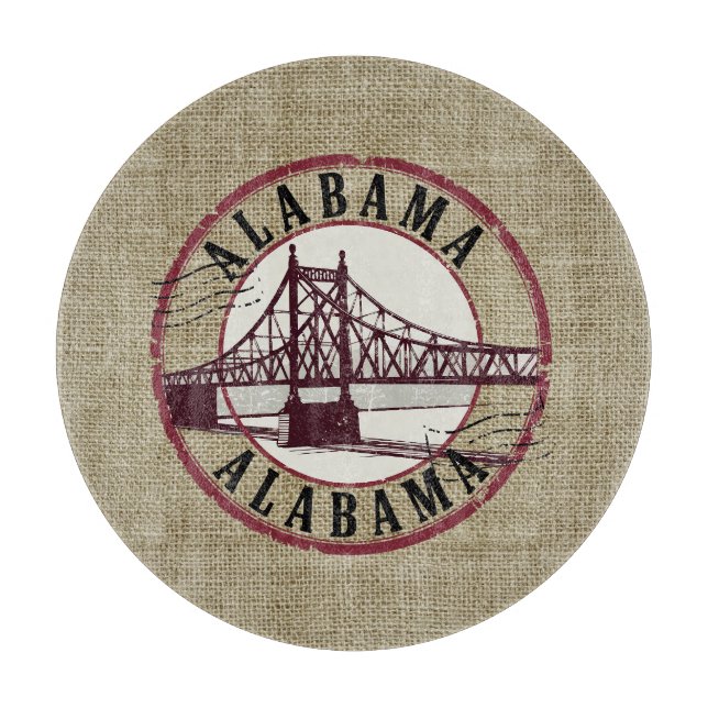 Retro Alabama Bridge Frimärke (Framsidan)