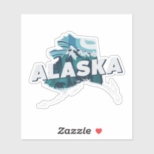 Retro Alaska-dekal Klistermärken