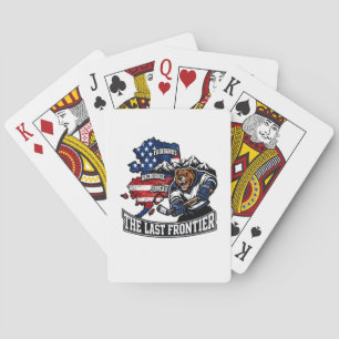 Retro Alaska Den Sista Fronten Ishockey Björn Kart Casinokort