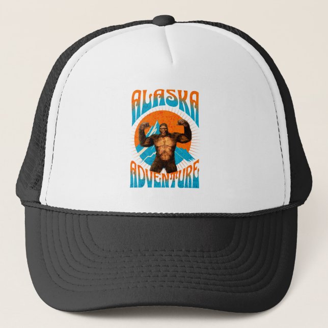 Retro Alaska Sasquatch BergsÄventyr Keps (Framsida)