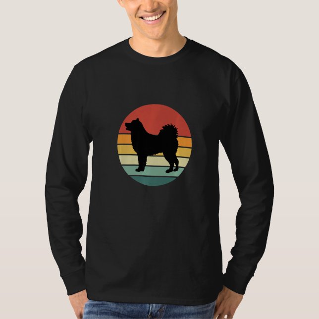 Retro Alaskan Malamute  Dog  Owner Men Women T Shirt (Framsida)