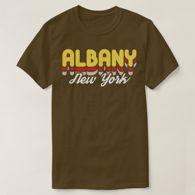 Retro Albany T Shirt (Design framsida)