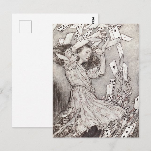 Retro Alice Fallande Kort Victoria Design (Fram/baksida)