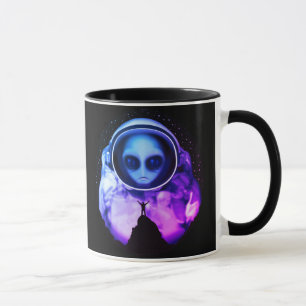 Retro Alien Astronaut Mugg