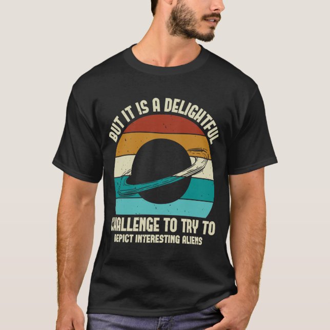 Retro Alien Shirt T (Framsida)