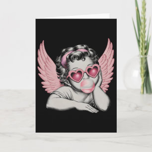 Retro Alla hjärtans dag Hjärtat Singlar Cupid Blås Kort