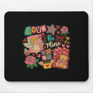 Retro Alla hjärtans dag Xoxo Var min Rosa Cupid Ru Musmatta