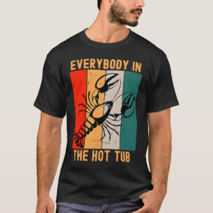 Retro alla i Hett Tub Kräftor Mar T Shirt