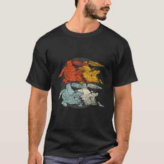 Retro Alligator Crokodile T Shirt