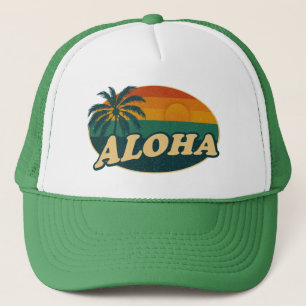 Retro Aloha Sunset - Vintage Island Vibes Keps