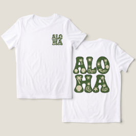 Retro Aloha Tropisk Strand Estetik Anpassad T Shirt
