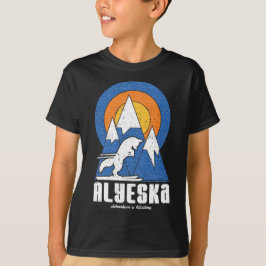 Retro Alyeska Ski White Fox T Shirt