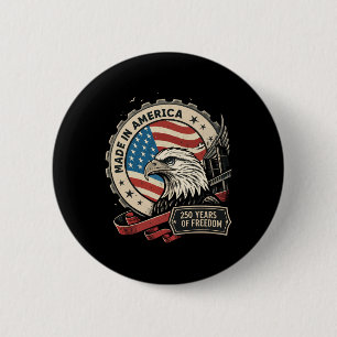 Retro America, 250:e födelsedag, Grunge US Knapp