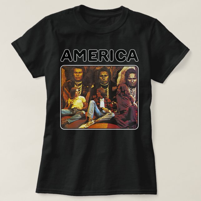 Retro america-bandens rockgåva till fläkt t shirt (Design framsida)