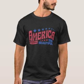 Retro America USA 4:e juli Patriotic Manar Women T Shirt