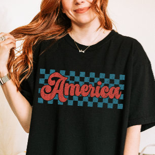 Retro America Vintage Patriotic 4:e juli T Shirt