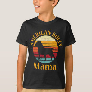 Retro American Bull Dog Mamma Bulldog Älskare Bull T Shirt