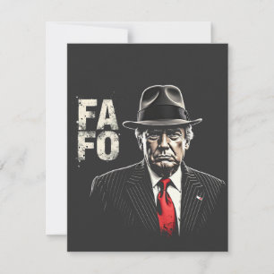 Retro American Donald Trump FAFO USA flagga Patrio Anteckningskort