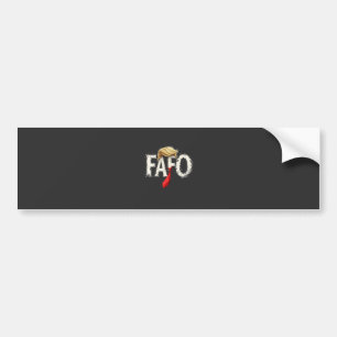 Retro American Donald Trump FAFO USA flagga Patrio Bildekal