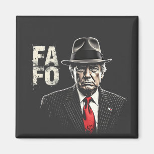 Retro American Donald Trump FAFO USA flagga Patrio Magnet