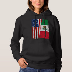 Retro American Flagga & Mexiko Flagga Patriotic 1 T Shirt