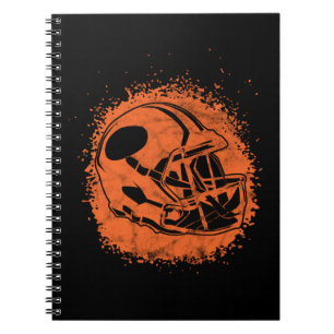 Retro American Football Helmet Anteckningsbok