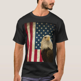 Retro American Örn USA flagga Unisex T Shirt
