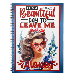 Retro American Pinup - det är en vacker dag Anteckningsbok