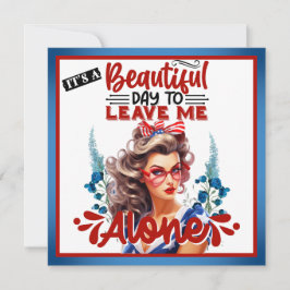 Retro American Pinup - det är en vacker dag Julkort