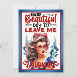 Retro American Pinup - det är en vacker dag Tack Kort