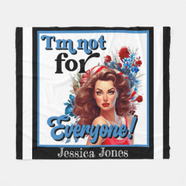 Retro American Pinup_ Inte för alla Fleecefilt