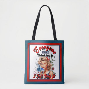 Retro American Pinup_ Jag sa just det Tygkasse