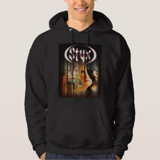 Retro american sten-bandstixpresenten fläkt Essent Hoodie