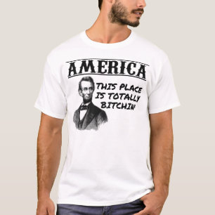 Retro Amerika med Abraham Lincoln Tee