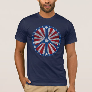 Retro amerikanfredstecken tee shirt