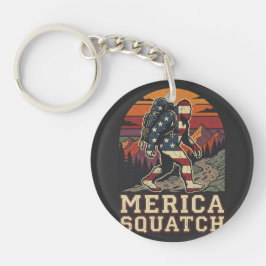 Retro Amerikansk Bigfoot Sasquatch Natur