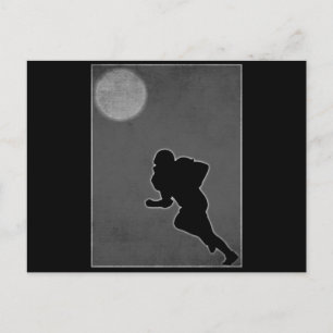 Retro amerikansk fotbollsdesign vykort