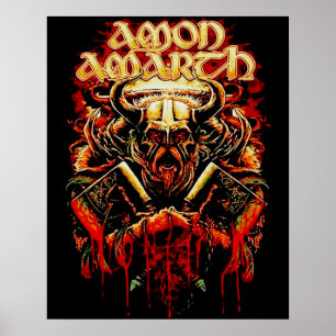 Retro Amon Amarth Coola Music Gifts till Fläkt Poster