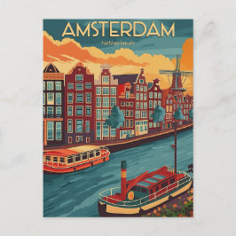 Retro Amsterdam, Nederländerna Vykort