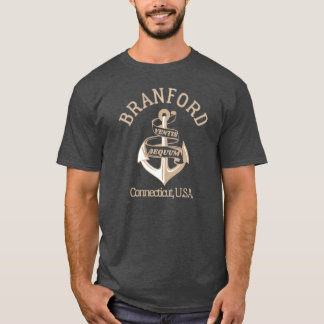 Retro Anchor Branford Connecticut US T Shirt