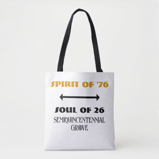 Retro anda från -76 Själ från -26 Totebag Tygkasse (Framsida)