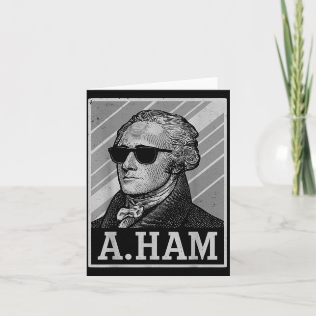 Retro Ander Hamilton Tee Funny Saying Men Women Ki Kort (Framsida)