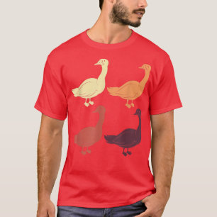 Retro Animal Lover Geese Farm Bird Farmer Goose T- T Shirt