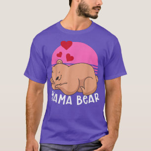 Retro Animal Mamma Family Bear Mamma Bear Cute Mam T Shirt