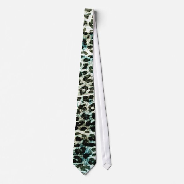 Retro animal päls abstrakt struktur slips (Framsida)