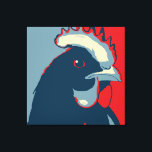 Retro Animal Wall Pop Art Chicken Porträtt Canvastryck<br><div class="desc">Den här diplyren retro-konsten inspirerad biet har vår klassiska kycklingheadshot (henshot) i rött vitt och blått. Det är en vegan till kärnan och en shout till våra fågelkompisar. Den här hand plockade-designen av Armagarden användor gör att det moderna färger kan stoppa alla färg-kläder som du kastar på den! Besök vår...</div>