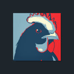 Retro Animal Wall Pop Art Chicken Porträtt Canvastryck<br><div class="desc">Den här diplyren retro-konsten inspirerad biet har vår klassiska kycklingheadshot (henshot) i rött vitt och blått. Det är en vegan till kärnan och en shout till våra fågelkompisar. Den här hand plockade-designen av Armagarden användor gör att det moderna färger kan stoppa alla färg-kläder som du kastar på den! Besök vår...</div>