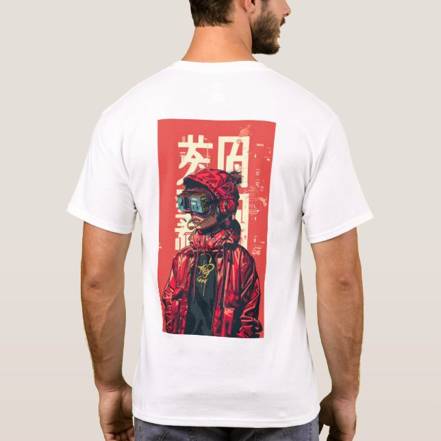 Retro Anime AI MPC Live Billboard Sign T-Shirt (Baksida)