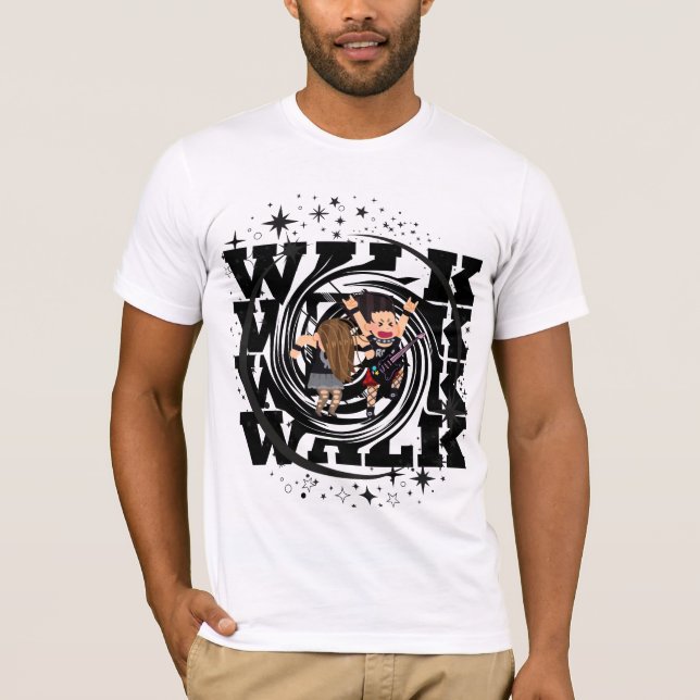 Retro Anime Star Warrior T-Shirt (Framsida)