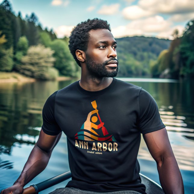 Retro Ann Arbor Kayaking T Shirt (Skapare uppladdad)